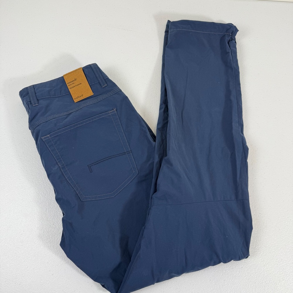 Norrona Svalbard Light Cotton Pants Indigo Night Blue Womens M Hiking Trekking